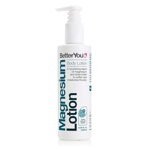 BetterYou Magnesium Body Lotion - Body Cream with Magnesium And Shea Butter - Softens Skin, Relaxes Muscles - Nourishing And Lightweight - 6.08 oz