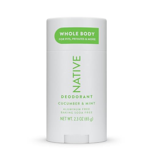 Native Whole Body Deodorant Stick Contains Naturally Derived Ingredients, Deodorant for Men and Women | 72 Hour Odor Protection, Aluminum Free with Coconut Oil and Shea Butter | Cucumber & Mint