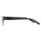 Foster Grant Men's Leo Square Reading Glasses, Gunmetal/Transparent, 59 mm + 2
