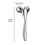 Tekson 3D Metal Face Massage Roller Tool, Facial Sculptor for Reduce Puffiness, Remove Eye Wrinkles (Zine Alloy)