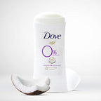 Dove Aluminum Free Deodorant for Women 24-Hour Odor Protection, Coconut and Pink Jasmine, White, 2.6 Ounce (Pack of 3)