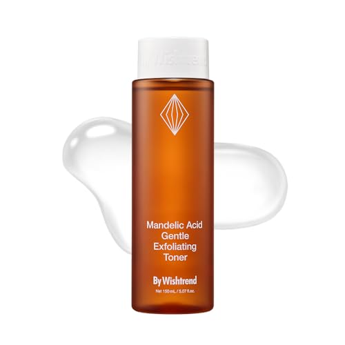 [BY WISHTREND] 5% Mandelic Acid Gentle Exfoliating Toner | AHA BHA with CICA, Licoric Root, Hyaluronic Acid, Beta-Glucan for Sensitive Skin with Dark Spots & Dullness & clogged pores,150ml