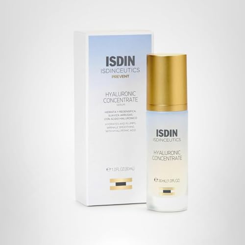 Isdinceutics Hyaluronic Concentrate, Lightweight Face Serum with Hyaluronic Acid, 1.0 FL OZ