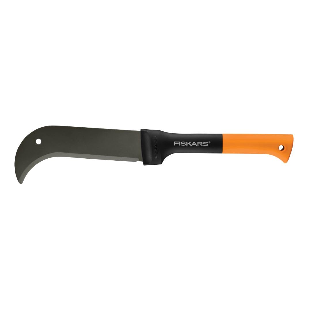 Fiskars 19" Brush Axe, 10" Curved Blade, Machete for Cutting Tree Branches