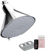 Canopy Filtered Shower Head - High Pressure Shower Head Filter for Hard Water - Shower Filter To Remove Impurities for Healthier Scalp, Skin & Hair - Support Hair Growth & Minimize Breakage - Chrome