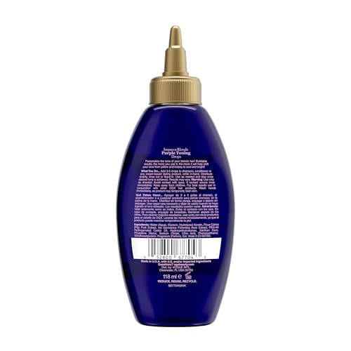 OGX Impecca-Blonde Purple Toning Drops for Blonde Enhance, 4 fl oz