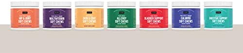 Natural Rapport Dog Allergy Supplement - The Only Allergy Soft Chews Dogs Need - 120ct Treats That Contain Kelp and Bee Pollen for Allergy and Itch Relief