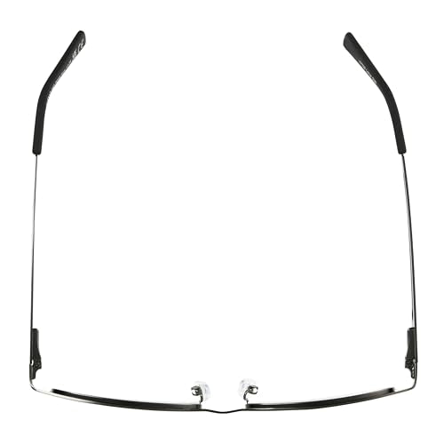Foster Grant Men's Lamar Rectangular Reading Glasses, Gunmetal/Transparent, 59 mm