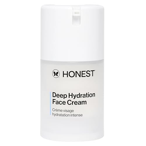 Honest Beauty Deep Hydration Face Cream for Dry Skin, Hydrates and Supports Natural Moisture Barrier, Hypoallergenic, Gentle Sensitive, 1.7 fl oz