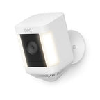 Like-New Ring Spotlight Cam Plus, Battery | Home or business security with HD video, Two-Way Talk, Color Night Vision, and Security Siren (2022 release) - White