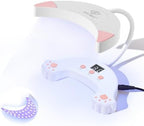 Modelones UV LED Nail Lamp, Gooseneck UV Lamp for Gel x Nails, 48 W Nail Light for Gel Nail Polish with 3 Timers and LCD Display, UV Light for Gel Nails, LED Nail Lamp for Fast Curing