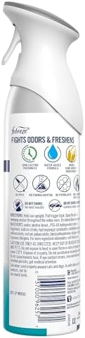 Febreze 97567 Heavy Duty Air Freshener, Crisp & Clean, 8.8 Oz (Pack of 6)