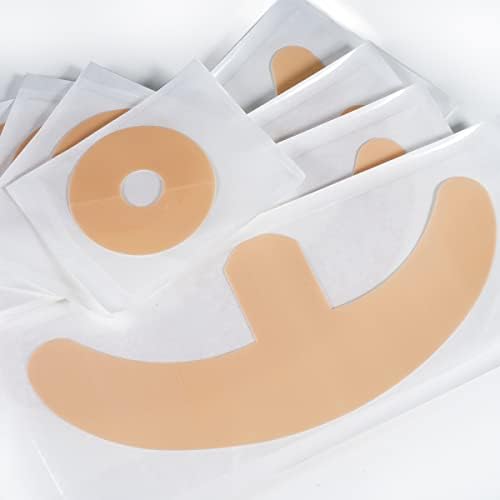 Silicone Scar Sheets for Breast - 8 Pack, Including 4 Areola Soft Strips & 4 Anchor Sheets