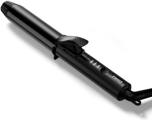 Travel Curling Iron, 1 Inch Mini Curling Iron Travel Size with 3 Adjustable Temp, Ceramic Mini Hair Curler with Keratin&Argan Oil Infuse, Dual Voltage, Includes Storage Bag