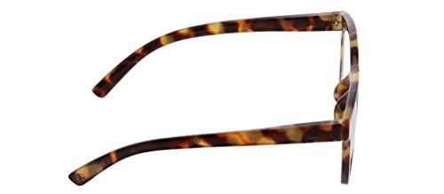 Peepers by PeeperSpecs Women's to The Max Square Blue Light Blocking Reading Glasses, Tortoise, 49 + 1.75