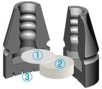 Thomas Fetterman Tornado Rain Cane & Crutch Tips, Fits Shafts of 3/4 to 1 Inch, Black, Pair