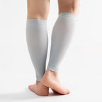 15-20mmHg Grey Calf Compression Sleeve Men and Women Wide Calf Sleeve Brace Compression Socks for Leg Support, Shin Splint,Pain Relief