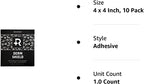 Recovery Aftercare Derm Shield Tattoo Aftercare Bandage - Transparent, Waterproof Adhesive Bandages - 4 x 4 Inches, 10 Pack