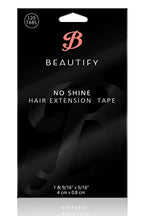 No Shine by BEAUTIFY Hypoallergenic Double Sided Hair Extension Tape, 4 cm x 0.8 cm, 120 Pre-Cut Tabs, One Color