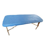 Case of 100 Disposable Fitted Massage Table Sheets Bed Covers 82 x 35 inches Blue