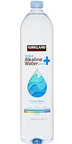 KIRKLAND SIGNATURE Alkaline Water, 33.8 Fl Oz (Pack of 18)