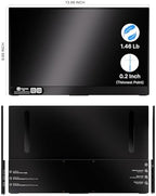 Ingnok 15.6'' FHD IPS Portable Monitor – Ultra Slim External Screen with USB C/HDMI for Laptop, Mac, PC, Phone, PS4, PS5, Switch (Renewed)