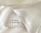 Yanibest Satin Pillowcase, King Size Pillow Cases Set of 2 - Silk Pillow Cases for Hair and Skin with Zipper, Silk Pillow Cases King for 20"x40", Exquisite Packaging for Women Men