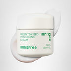 innisfree Green Tea Seed Hyaluronic Acid Cream With Barrier Boosting Complex and Ceramide, Korean Hydrating Face Moisturizer and Balancing Cream