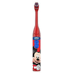 Oral-B Kid's Battery Toothbrush Featuring Disney's Mickey Mouse, Soft Bristles, for Kids 3+ (Pack of 2)