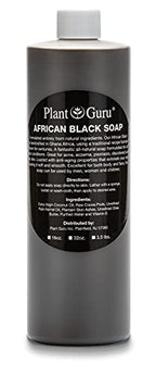 African Black Soap Liquid 16 fl. oz. 100% Raw Pure Natural From Ghana. Acne Treatment, Aids Against Eczema & Psoriasis, Dry Skin, Scars and Dark Spots. Great For Pimples, Blackhead, Face & Body Wash.