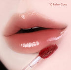 MILKTOUCH Jelly Fit Glow Lip Tint - Hydrating Lip Gloss with Long-Lasting Moisture, Color Stain, Lightweight Formula, Radiant Shine, Perfect for Daily Use, Korean Lip (10 Fallen Coco, 4ml)