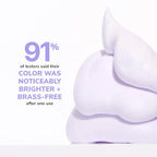 COLOR WOW Color Control Purple Toning + Styling Foam – Instantly rids Blonde & Gray hair of brassy, yellow tones, Alcohol free, crunch free styling