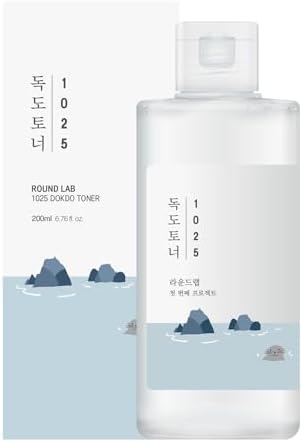 ROUND LAB Dokdo Toner | Exfoliate daed skin cells, Replenish skin with long lasting moisture, Hydrating, Watery Type Toner (6.76fl.oz)