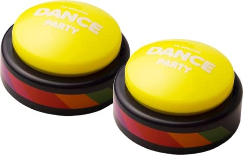 The Buttons (Pack of Two) | Dance Party Button with Music | Gag Gifts | Office Toys