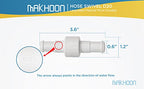 MAKHOON Upgraded Pool Cleaner Hose Ball Bearing Swivel D20 Replacement Parts for Polaris 180 280 380 3900 Pentair Pool Cleaner Ball Bearing Swivel D20 (3)