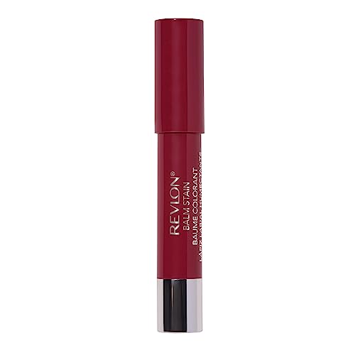 Revlon Lip Balm, Tinted Lip Stain, Face Makeup with Lasting Hydration, Infused with Shea Butter, Mango & Coconut Butter, Shimmer Finish, 045 Romantic, 0.01 Oz