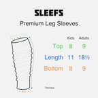 SLEEFS Football Leg Sleeves [1 Pair] - For Adult & Youth - Calf Compression Sleeves for Men and Boys