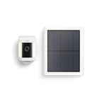 Like-New Ring Spotlight Cam Plus, Solar | Two-Way Talk, Color Night Vision, and Security Siren (2022 release) - White
