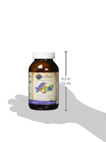 Garden of Life Organics Women’s Prenatal Multivitamin with Vitamin D3,B6,B12,C & Iron,Folate for Energy & Healthy Fetal Development – Organic,Non-GMO,Gluten-Free,Vegan,60 Day Supply,(Pack of 2)
