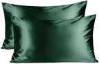 Yanibest Satin Pillowcase, Silk Pillow Cases for Hair and Skin with Zipper, Queen Pillow Cases Set of 2 for 20"x30", Exquisite Packaging for Women Men