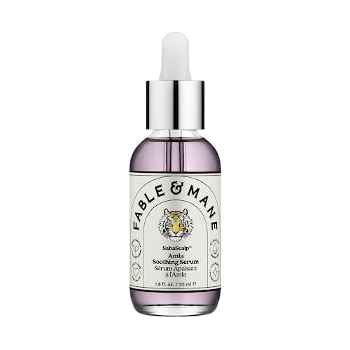 Fable & Mane Amla Soothing Serum with Rosemary Oil Purifies and Balances Irritation. Detox Treatment for Dry, Itchy or Sensitive Scalps (1.8 fl oz / 55ml)