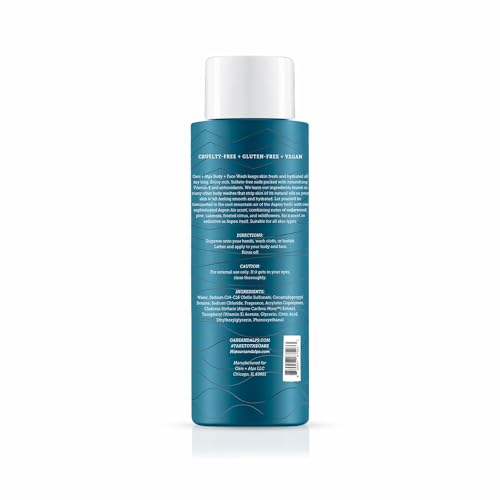 Oars + Alps Body Wash for Men, Mens Body Wash & Face Cleanser with Vitamin E & Antioxidants, Moisturizing, Paraben & Sulfate Free Cleanser, Aspen Air, 2pk