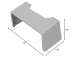 Squatty Potty Porta Traveler Foldable Toilet Stool for Travel, 7" Height, Gray