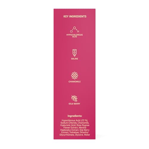 BASE LABORATORIES Hypochlorous Acid Spray for Face & Skin - Travel Size - Magic Facial Toner Spray & Cleaner - Skin Repair Solution helps reduce redness, acne - HOCL Molecule Spray 4oz (2 x 2oz) - 2PK