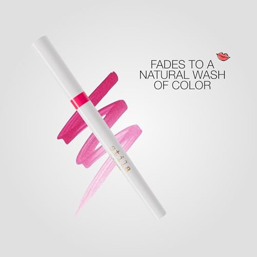 stila Calligraphy Lip Stain Long-Lasting Tint, Moisturizing, Transfer-Proof, Lightweight, Sheer Buildable Color, Fades to a Natural Wash of Colors