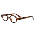JOSCHOO 5 Pack Retro Round Reading Glasses Mini Small Comfortable Readers for Women Men (5 Mix, 2.5)Medium