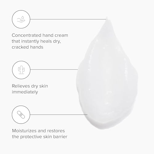 DRMTLGY Hand Cream for Dry Cracked Hands - Fragrance Free Hand Lotion For Dry Hands - Moisturizing Hand Repair Cream for Women and Men