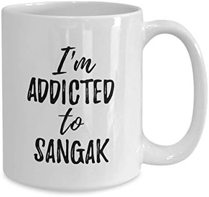 I'm Addicted To Sangak Mug Funny Food Lover Gift Coffee Tea Cup Large 15 oz