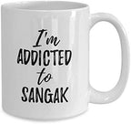 I'm Addicted To Sangak Mug Funny Food Lover Gift Coffee Tea Cup Large 15 oz