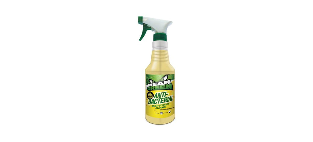Mean Green Anti-Bacterial Multi-Surface Cleaner Lemon Scented, clear, 32 Fl Oz (Pack of 1), 40002